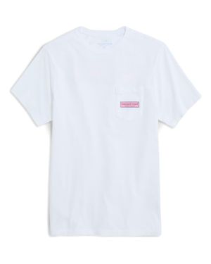 Vineyard Vines Classic Logo Box Graphic Pocket T-Shirt - White