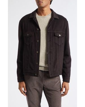 Boglioli Cashmere Trucker Jacket - Black