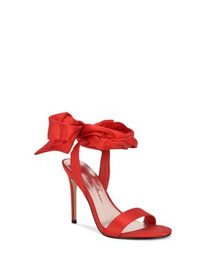 Nine West Mmonroe Ankle Wrap Sandal - Red