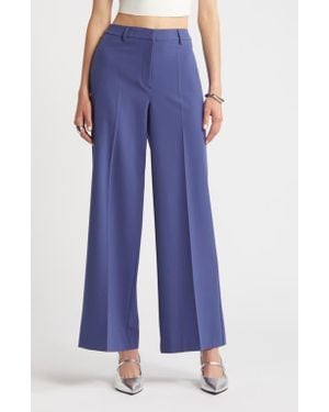 Open Edit Wide Leg Pants - Blue
