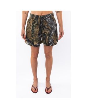 Ariko Gender Inclusive Camo Day Shorts - Metallic