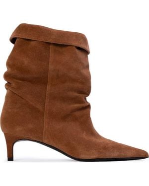 Black Suede Studio Marty 50 Boot - Brown