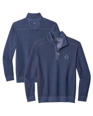 Tommy Bahama Dallas Cowboys Sport Tobago Half-Zip Pullover - Blue