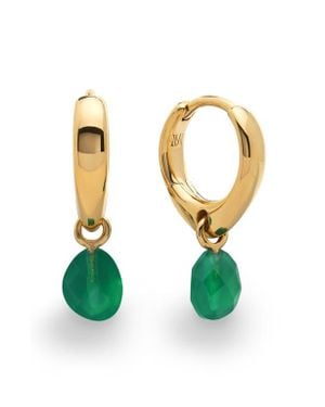 Monica Vinader Nura Stone Huggie Hoop Earrings - Multicolor