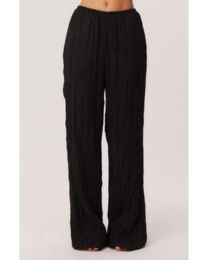 SNDY'S Brandi Crinkle Wide Leg Pants - Black