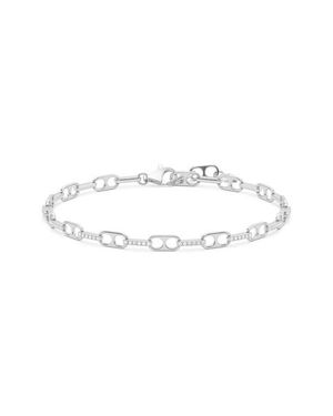 Crislu Pavé Link Paperclip Bracelet - Multicolor
