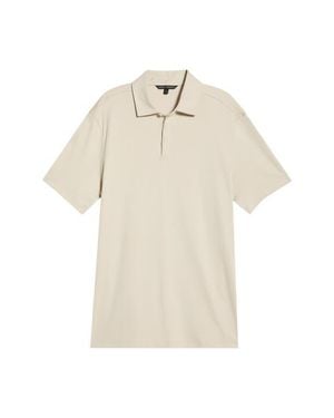 Robert Barakett Georgia Solid Pima Cotton Polo - Natural