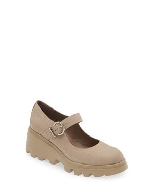 Wonders Wedge Mary Jane - Brown