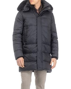 Gorski Apres-Ski Parka With Detachable Toscana Lamb Hood Trim - Gray