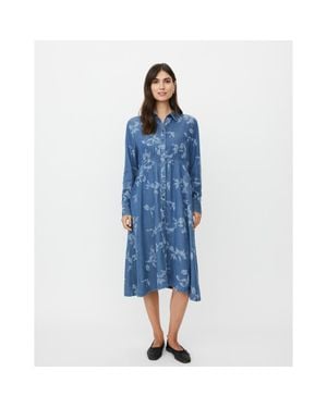 Masai Manokolo Floral Print Midi Dress - Blue