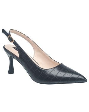 French Connection Brenna Croco Heel - Blue