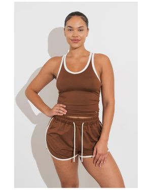 Vitaly Motive Racer Tank - Brown