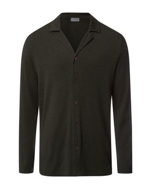 Hanro Casuals Long Sleeve Button Front Shirt - Black