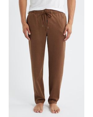 Polo Ralph Lauren Herringbone Twill Pajama Pants - Brown
