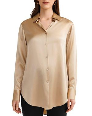 LILYSILK The Sos Shirt - Natural