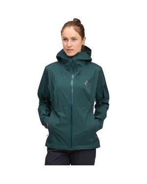 Black Diamond Fineline Stretch Rain Shell - Green