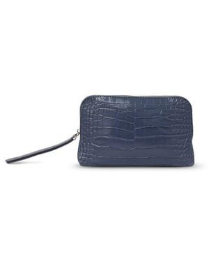 Youzey Muse Mini Croc Cosmetic Clutch - Blue