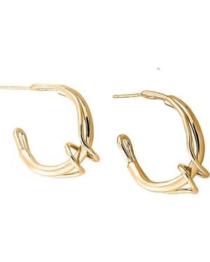 Pieretti Claudette Hoops Earrings - Metallic