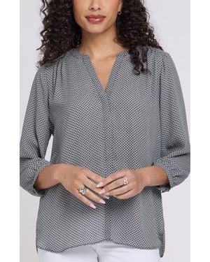 NYDJ Pintuck Top - Gray