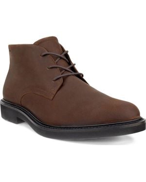 Ecco Metropole London Waterproof Suede Chukka Boot - Brown