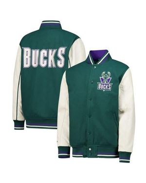 Mitchell & Ness Youth Milwaukee Bucks Full-Snap Varsity Jacket - Green