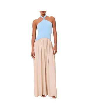 Solid & Striped The Jordan Halter Maxi Dress - Blue