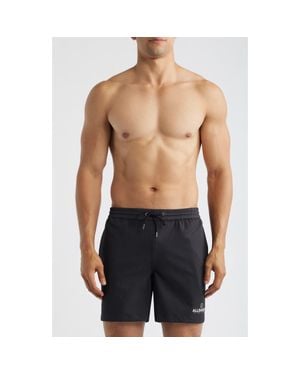 AllSaints Emblem Swim Trunks - Black
