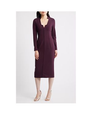 open lace back dress Carmen Gown in Purple by Black Halo main image 1