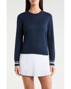 G/FORE Cooling Cotton Blend Golf Sweater - Blue