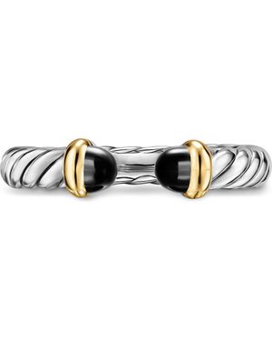 David Yurman Petite Cable Open Ring - Black