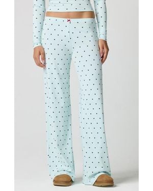 Florence By Mills Rib Print Pants - Blue