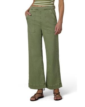 Joe's Jeans The Side Zip Ankle Wide Leg Jeans - Green