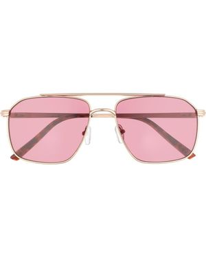 Aire Equator 55Mm Aviator Sunglasses - Pink