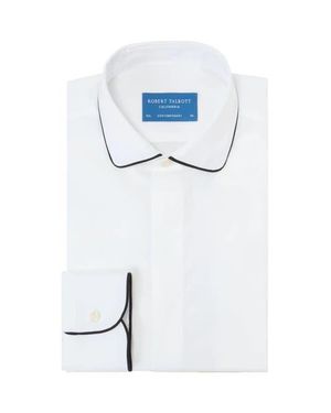 Robert Talbott Reeves Piped Formal Shirt - Blue