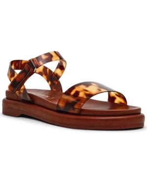 Anne Klein Elani Ankle Strap Sandal - Brown
