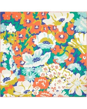 Liberty Lord Thorpe Silk Square Scarf - Blue