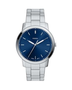 Fossil Minimalist Bracelet Watch, 44Mm - Metallic