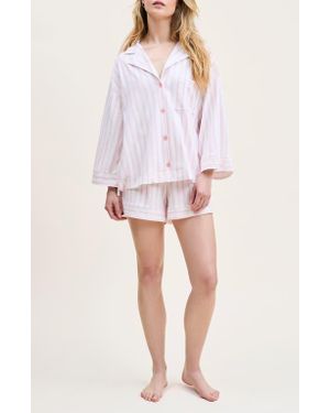 Petite Plume Olivia Pima Cotton Short Pajamas - Multicolor