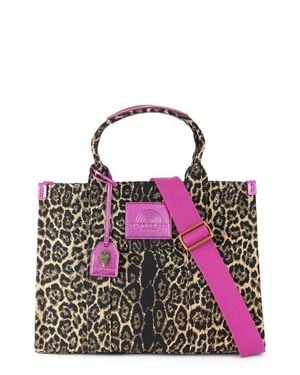 Kurt Geiger Southbank Cotton Canvas Tote - Purple