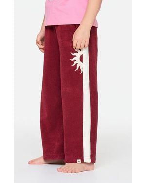 Rip Curl Kids' Road Trip Terry Cloth Pants - Red