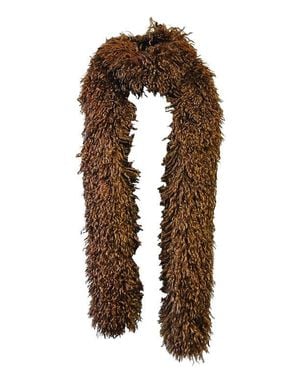 Anna Sui Faux Fur Scarf - Brown