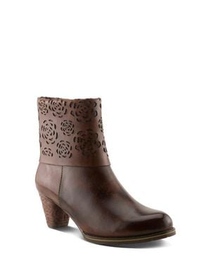 Spring Step Kissofarose Leather Bootie - Brown