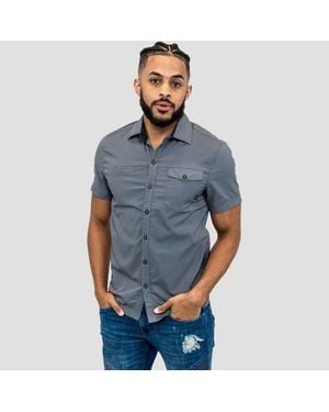 Coalatree Switchback Short-Sleeve Shirt - Blue