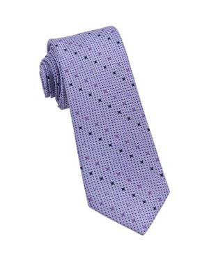 W.r.k. Multi Dot Silk Tie - Purple