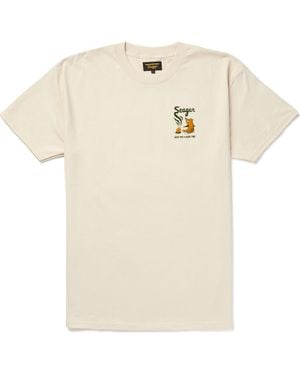 Seager Co. Smokey Graphic Print Cotton T-Shirt - Natural