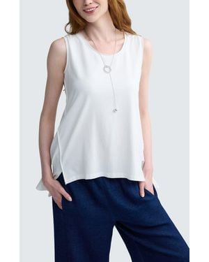 Luukaa Azari Sleeveless Jersey Top - White