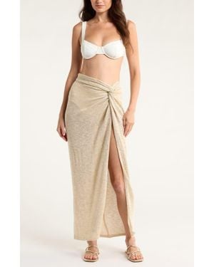 Elan Cover-Up Maxi Skirt - Natural