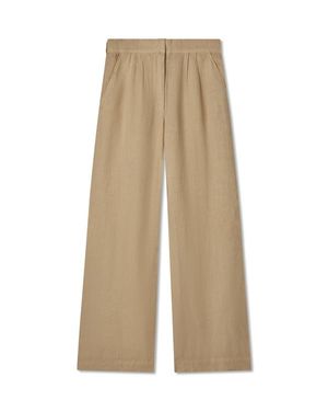 VIR VITA Marina Linen Trouser - Natural