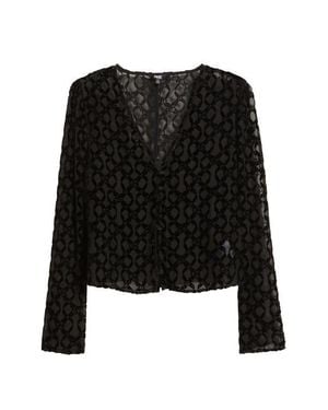 PAIGE Amaya Silk Blend Shirt - Black