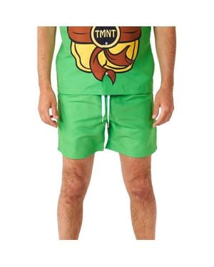 Opposuits Tmnt Matching Button-Up Shirt & Drawstring Shorts Set - Green